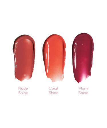 Purlisse Lunar New Year Lip Set Juicy Tint Lip Nourisher Plum Coral Nude Cream Shine (0.38 oz each) Buildable Hydration & Color - Buy Online on GoSupps.com
