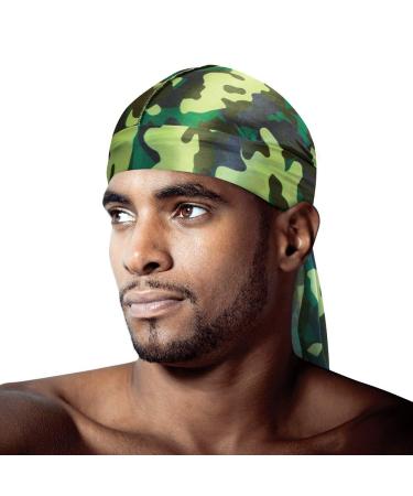 Tyche Silky Durag Royal Silky Collection Ultra Stretch Army Camo