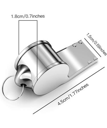 Faty-T 3 Packs Stainless Steel Whistle with Lanyard for Coaches and Referees - Training Whistle for School Sports and Soccer, Football, Basketball - Buy Online on GoSupps.com