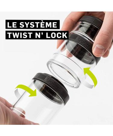 BlenderBottle GoStak 4Pak 40ml | bo tes de conservation | Tritan | sans BPA | noir - Buy Online on GoSupps.com