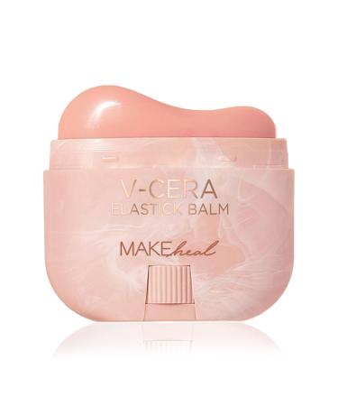 MAKEHEAL V-Cera Elastick Balm Gua Sha Plate Design for Facial Massages Moisturize & Nourishes Skin Multi Balm Stick Form with Curved design for a Good Grip Youthful Balance Skin KBeauty (14g)