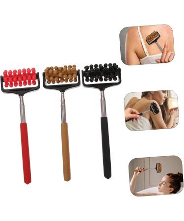 Frcolor 3-St Roller Massage Tool - Stainless Steel Back Roller Stick for Back Pain Relief | International Shipping - Buy Online on GoSupps.com