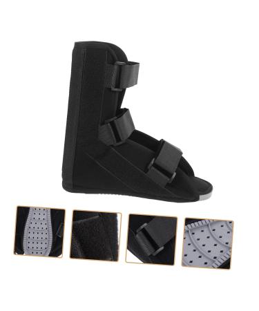Ankle Straight Shoes | Foot Stabilizer Boot for Sprain & Fracture Rehabilitation | Black Ankle Brace Support & Protection - Buy Online on GoSupps.com