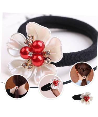 Beavorty hair accessories hair rope stretch headbands for women satin scarves hair accessory for women flower hair tie hair ties for women Premium Hair Scrunchies Hair Rings Petal Hair Tie - Buy Online on GoSupps.com