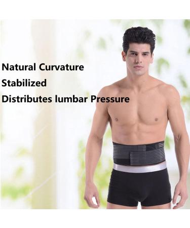 Adjustable Lumbar Support Belt with 14 Energy Magnets - Back Brace for Men & Women | 44 Inch Black - Buy Online on GoSupps.com