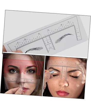 FOMIYES 10pcs Eyebrow Design Ruler Drawing Tool Brow Makeup Supplies Shape Eyebrow Trimming - Buy Online on GoSupps.com