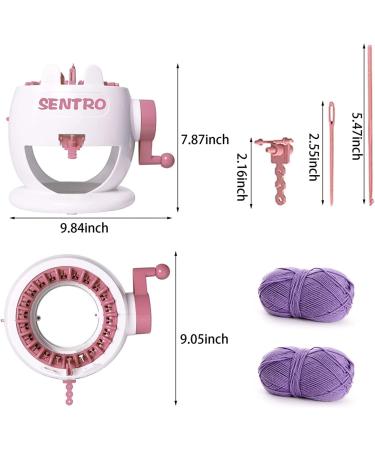 Knitting Machine SENTRO 22 Needles Machines Smart Weaving Loom DIY Board Rotating Machines for Adults and Kids  White - Buy Online on GoSupps.com