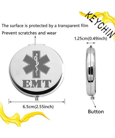 EMT Pocket Mirror - Compact Makeup Mirror for Emergency Medical Technicians, Nurses, Paramedics - Ideal Gift - Buy Online on GoSupps.com
