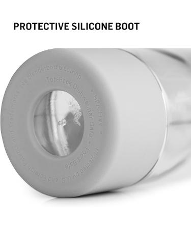 BlenderBottle Mantra Glass Shaker Bottle - 20oz Plum Protein Mixer - Buy Online on GoSupps.com