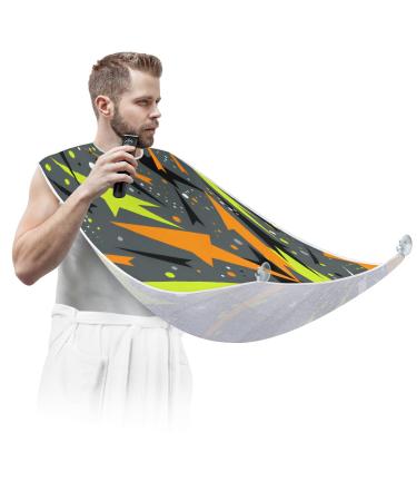 Red Mushroom Beard Bib Apron Beard Hair Catcher for Men Shaving Fathers Day Anniversary Christmas Gifts for Dad Husband Beard Bib with 2 Suction Cups
