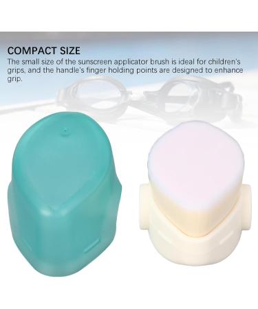 Sunscreen Brush for Kids Multipurpose Sunscreen Applicator Soft and Compact Bristles Skin-Friendly with Protective Cover for Outdoor (Green) - Buy Online on GoSupps.com