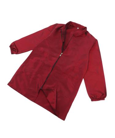 HONMEET Hairstylist Work Clothes Barber Apron Grooming Clothing Dog Grooming Uniform Pet Grooming Work Clothes Grooming Apron Dog Grooming Apparel Pet Grooming Workwear Nylon Polyester Red 90.00X43.00X0.50CM