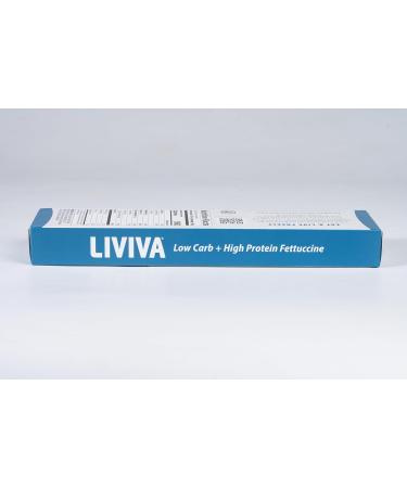 LIVIVA Low Carb High Protein KETO Fettuccine Noodle Pasta 2 Pk 135 g Protein per Box with Pea Protein & Konjac Flour - 8g Net Carbs Diabetic-Friendly - Ready to Eat in 3 4 mins - Healthy Al Dente Pasta Pack of 2 - Fettuccine 225 g (Pack of 2) - Buy Online on GoSupps.com