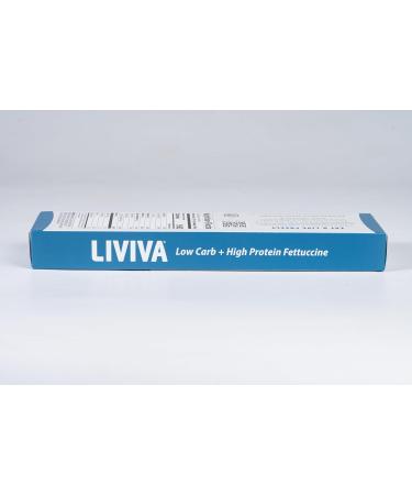 LIVIVA Low Carb High Protein KETO Fettuccine Pasta - 27g of Protein 8g Net Carbs Diabetic-Friendly - Made with Pea Protein Mulberry Leaf and Konjac (Pack of 4) Pack of 4 - Fettuccine 225g (Pack of 4) - Buy Online on GoSupps.com