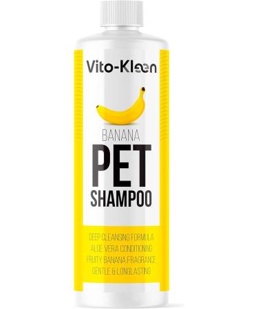 Banana Dog Shampoo & Conditioner In One | 1 LITRE Professional Grooming | Conditioning & Aloe Extracts Prevent Dandruff | Extra Mild For Daily Use | For Smelly Itchy Dogs & Pets | UK Made Banana Shampoo (1L) - Buy Online on GoSupps.com