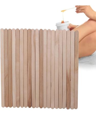 100pcs Disposable Wooden Waxing Sticks for Hair Removal - Body & Eyebrow Wax Applicator Spatulas - Buy Online on GoSupps.com