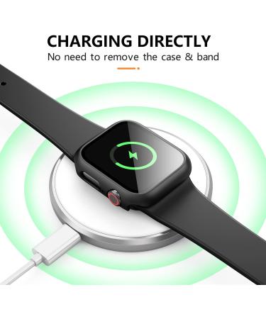 Mugust 3 Pack Apple Watch Screen Protector 40mm SE Series 6/5/4, Hard PC Full Cover with Tempered Glass - Black 40mm - Buy Online on GoSupps.com