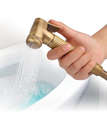 Vintage Brass Handheld Bidet Sprayer Kit | Stylish Bathroom Accessories for International Shipping - Buy Online on GoSupps.com