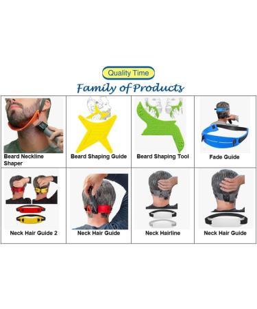 Quality Time Fade Guide & Neck Hair Template - Adjustable DIY Haircut Tool for Fades Tapers & Buzz Cuts | Made in USA - Buy Online on GoSupps.com