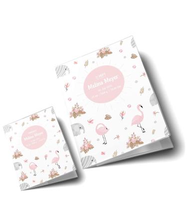 Personalized OLGS U-Book & Vaccination Pass Covers | 3-Part Set - Fantastic Flamingo Design for Kids | Custom Examination Booklet & Passport Holder - Buy Online on GoSupps.com
