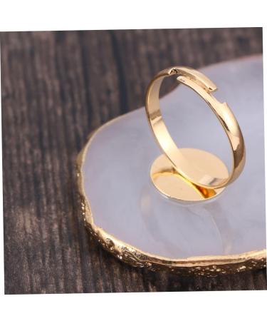 Healeved Nail Art Resin Palette Tray | Football Bow Makeup Holder | Mini Nail Polish Display | White & Gold Nail Art Plates - Buy Online on GoSupps.com