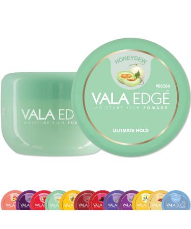 Vala Edge Contol 100ml 3.38 fl oz Braid Locs Braiding Gel Pomade Ultimate Hold High Shine Made in Korea Beauty Styling Gel (Honeydew - Fruity Scent)