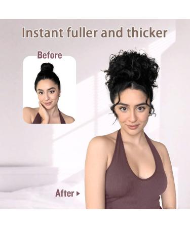 RPAEOY Ponytail Hair Hairpieces for Women 10 Inch Drawstring Clip in Hair Extension Fluffy Curly Natural Synthetic Hair Fiber Wigs Replacement Wigs for Cosplay Daily Use Party Wear (Black) - Buy Online on GoSupps.com