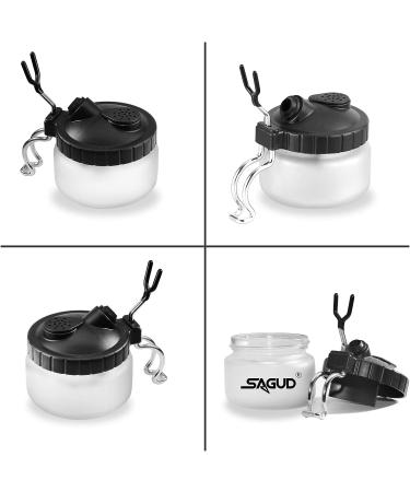 SAGUD 19-Piece Airbrush Cleaning Kit with Glass Cleaning Pot and Accessories - Buy Online on GoSupps.com