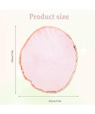 Nail Art Palette - Pink Resin Color Palette for Manicure & Makeup with Gold Edge | Perfect Mixing Tool for Cosmetics - Buy Online on GoSupps.com