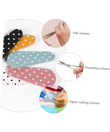 NOLITOY Embroidery Scissors with PU Leather Cover - Small Sewing Scissors & Protector | Safety Scissors for Crafting - Buy Online on GoSupps.com