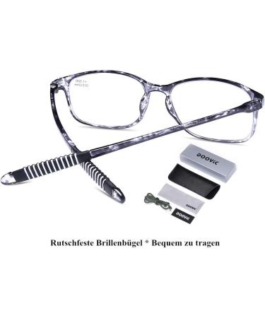 DOOViC Blue Light Filter Reading Glasses for Unisex TR259-C | C9 Gray Tortoiseshell 2.25x | 9 Colors Available - Shop Now! - Buy Online on GoSupps.com