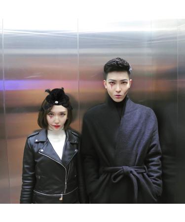 Elegant 2pcs Fascinator Hats | Pillbox Hair Clips for Weddings Parties & Celebrations | Flower Veil & Mesh Headbands - Buy Online on GoSupps.com