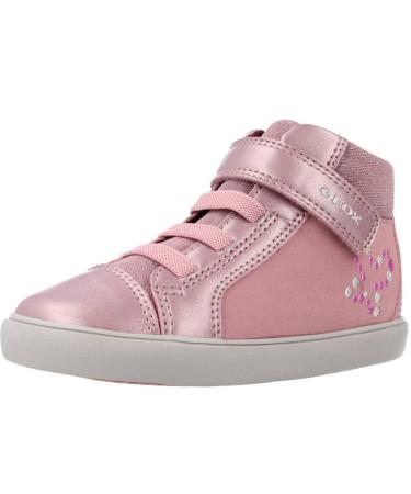 Geox Baby Girl's B Gisli B Sneaker 6 UK Child Dk Pink