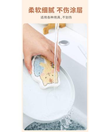 Wood Pulp Cotton Dishwasher Wipes Do Not Touch Oil and Become Large in Case of Water Sponge Cleaning Cloth Absorbent Cloth Towel Pot Brush Artifact one Piece Da Chai - Buy Online on GoSupps.com