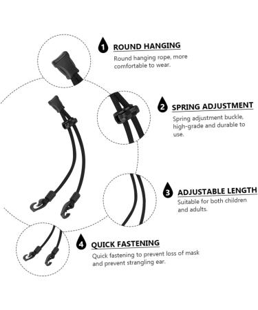 Gleavi Mask Cable Earrings - 2 Pack Anti-Ear Bracket Extensions & Sunglasses Strap Holder for Comfort & Style - Buy Online on GoSupps.com