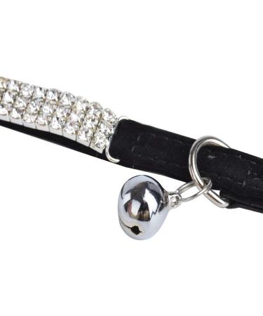 Buy CHUKCHI Soft Velvet Adjustable Diamante Bling Collar for Cats & Small Dogs - Safe & Stylish with Bells - International Shipping Available - Buy Online on GoSupps.com