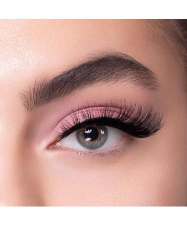Melody Natural Eyelashes | Ultra Fluffy Vegan Lashes for All Eye Shapes | 25x Reusable Soft Cotton Strap - Premium Quality (Cleo) - Buy Online on GoSupps.com