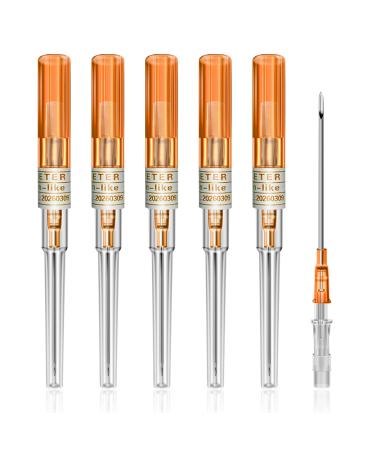 Catheter Piercing Needles - Combofix 6pcs 14G Gauge Piercing Needles IV Catheter Needles for Ear Nose Belly Navel Nipple Piercing Disposable Piercing Needles for Piercing Kit 14G-6Pcs