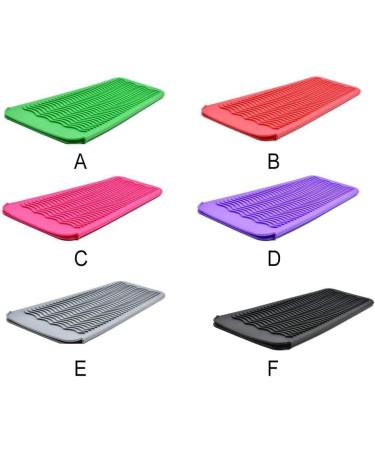 Dajidafu Heat Resistant Pad Travel Easy Storage Wave Texture Skid-proof Design Flat Iron Holder Perfect Giftfor Straightener No.1 - Buy Online on GoSupps.com