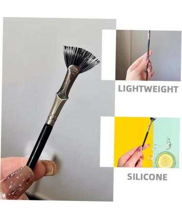 Eyelash Brush Eyelash Comb Separator Mascara Angled Fan-Shaped Eyelash Applicator for Eyelash Cream Eyelash Stick Brush Sector Extension Aluminium Tube - Buy Online on GoSupps.com