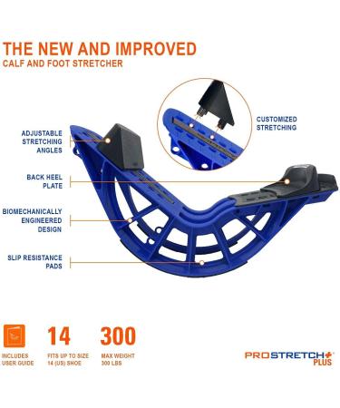 ProStretch Plus Calf Stretcher and Foot Rocker - Customizable for Plantar Fasciitis and Achilles Tendonitis - Made in USA - Buy Online on GoSupps.com