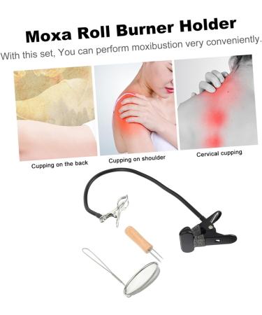 FRCOLOR Moxibustion Clip Set - Stainless Steel Acupuncture Tool for Moxa Sticks - Buy Online on GoSupps.com