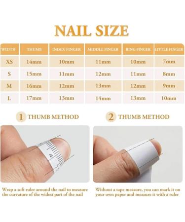Nail Tips False Nails Tips Art Press on Nails Handmade Manicure Medium Almond Ballet Fake Nails Shell Nails Press On Nails Design with Adhesive Nail File Set(Size-L) - Buy Online on GoSupps.com
