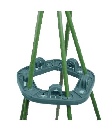 Fulenyi bamboo pipe holder - plant support protection tablet support cap with 10 holes - garden plugs for climbing plants cucumbers tomatoes peas