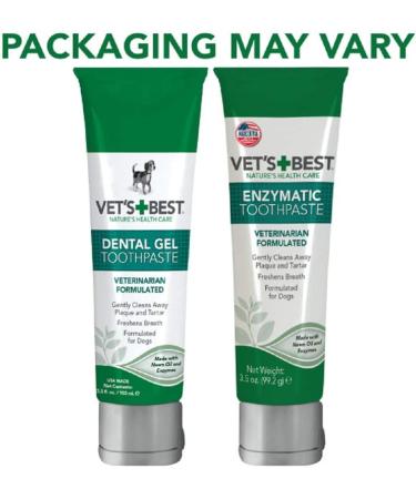 Vet's Best Enzymatic Dog Toothpaste - Dental Care Gel for Clean Teeth & Fresh Breath - Buy Online on GoSupps.com