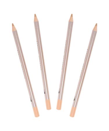 Didiseaon 4pcs Concealer Pen Up Makeup Concealer Dark Circle Concealer Highlighter Stick Lead Pencils Wooden 1 g (Pack of 1) Ivory
