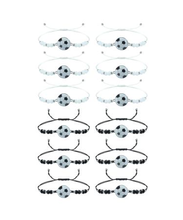 Oralgos sporty football friendship bracelet decoration popular bangle cartoon rope wrist chain accessory for women and men wax rope alloy