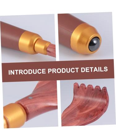 Buy Tovinanna Handheld Back Scratcher & Massager - Itching Relief Device 45x3cm Golden | International Shipping Available - Buy Online on GoSupps.com