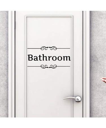 Jiuhong Vinyl Bathroom Wall Decal Sticker for Creative Home Decoration - Removable Cute Door Stickers for Toilet, Laundry Room, Restroom - Buy Online on GoSupps.com