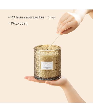 La Jolie Muse Sahara Ambre Scented Candle Candle Gifts for Women Large Glass Jar Candle Natural Soy Wax 90 Hour Candles Long Burning 19.4Oz /550g Sahara Ambre 19.4 ounce - Buy Online on GoSupps.com